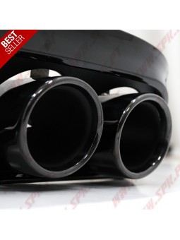 Difusor Traseiro + Ponteiras Look Black C43 AMG - Mercedes C205 / A205 (2014-2019)