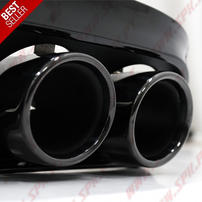 Difusor Traseiro + Ponteiras Look Black C43 AMG - Mercedes C205 / A205 (2014-2019)