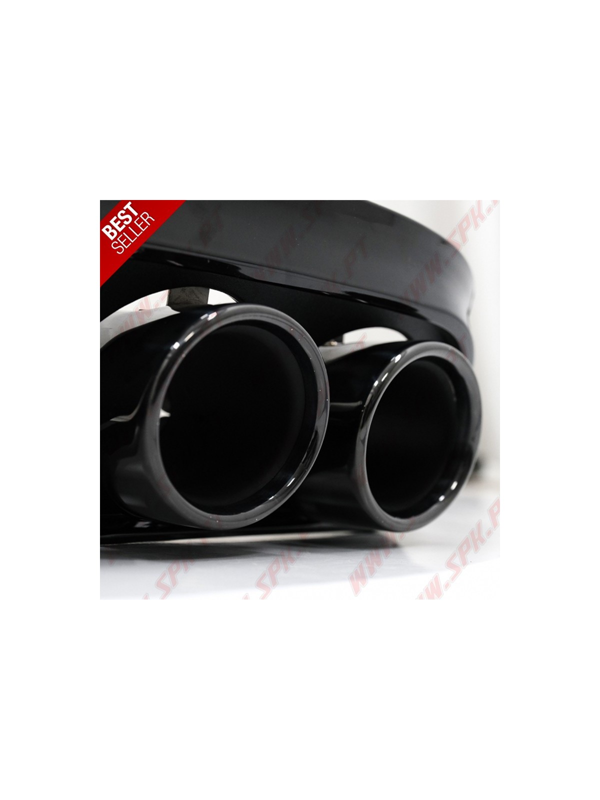 Difusor Traseiro + Ponteiras Look Black C43 AMG - Mercedes C205 / A205 (2014-2019)