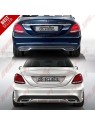 Difusor Traseiro + Ponteiras Look C63 AMG - Mercedes W205 / S205 "Standard" (2014-2018)