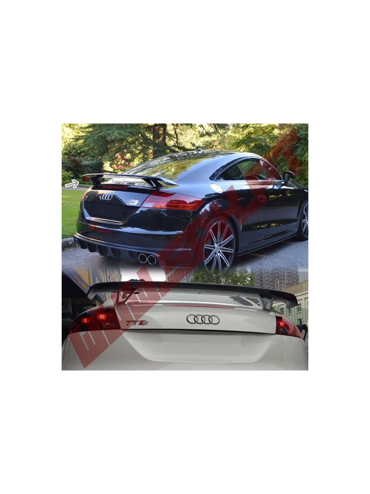 Aileron Look RS Audi TT 8J Coupe / Cabrio (2006-2014) Aileron Look RS Audi TT 8J Coupe / Cabrio (2006-2014)