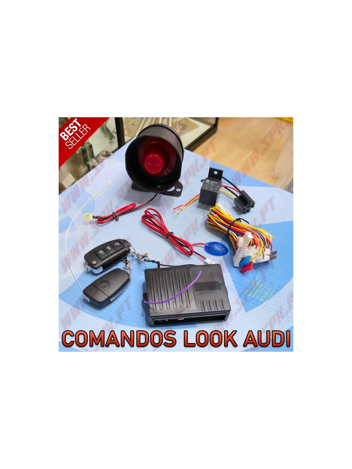 Kit Alarme Auto - C/Comandos Look Audi