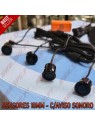 Kit 4 Sensores de Parqueamento Traseiros 18mm - C/Aviso Sonoro