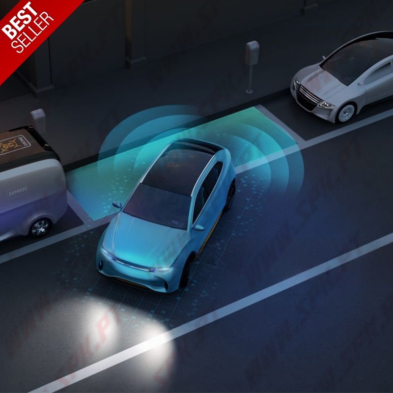 Kit 4 Sensores de Parqueamento Traseiros 18mm - C/Aviso Sonoro