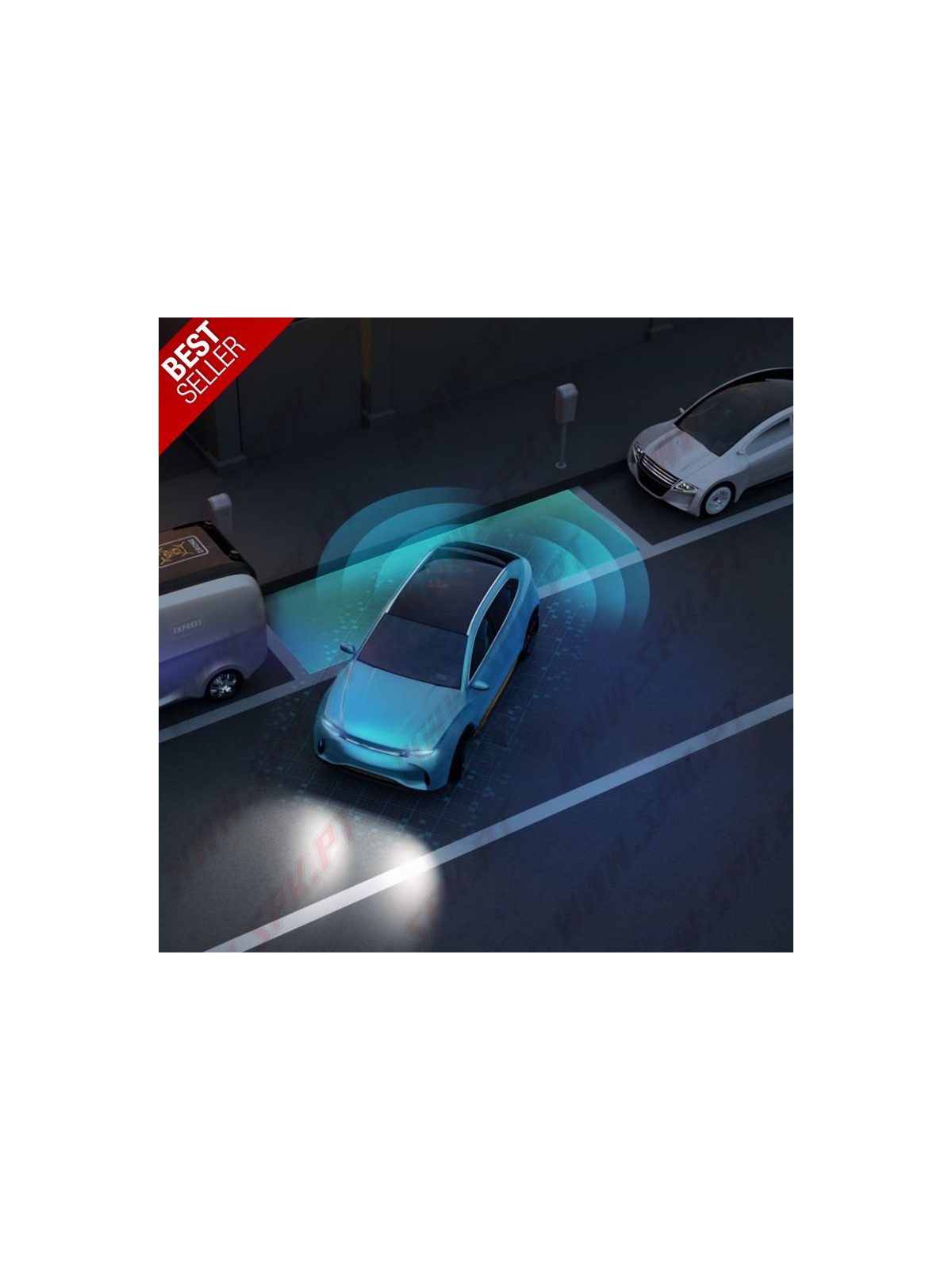 Kit 4 Sensores de Parqueamento Traseiros 18mm - C/Aviso Sonoro