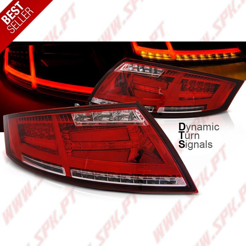Farolins LED DTS Red+Clear - Audi TT 8J (2006-2014)