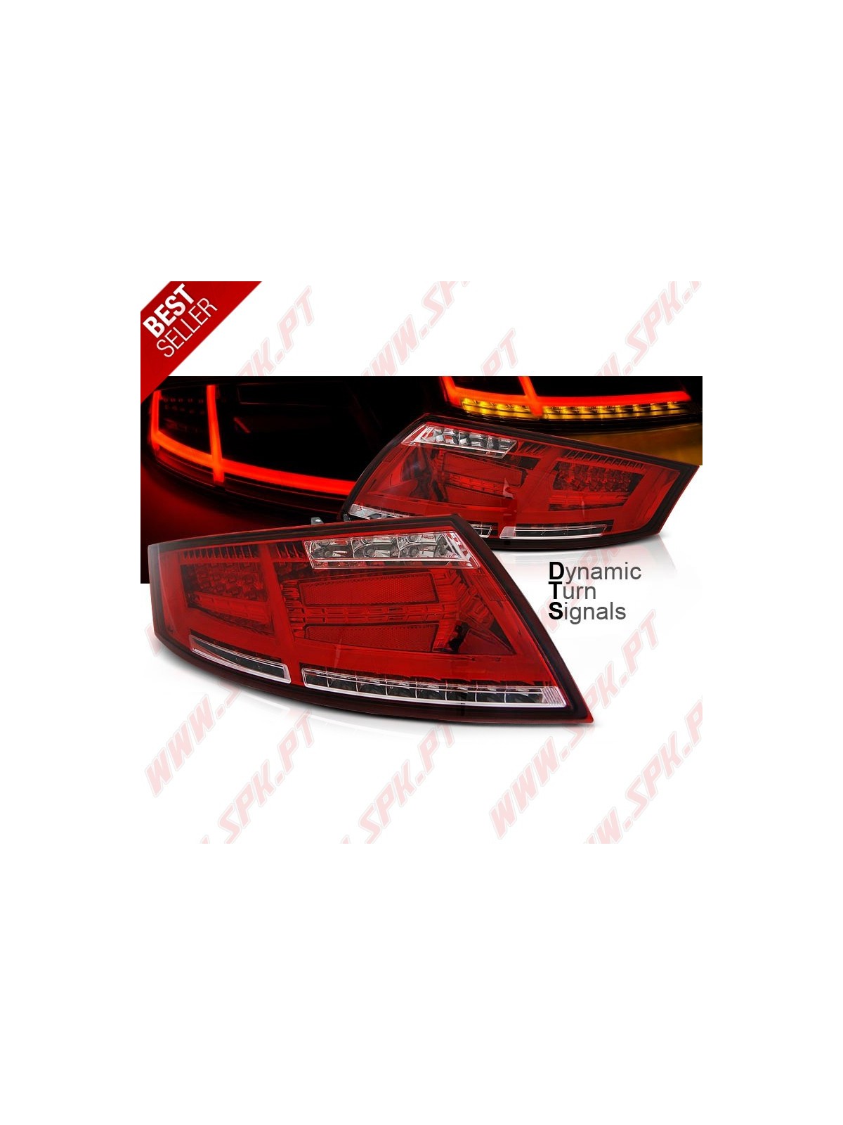 Farolins LED DTS Red+Clear - Audi TT 8J (2006-2014)