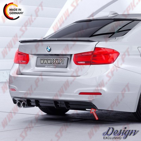 Difusor Traseiro BMW F30 LCI Sedan (2015-2019) - Dupla Saída