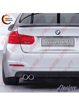 Difusor Traseiro BMW F30 LCI Sedan (2015-2019) - Dupla Saída
