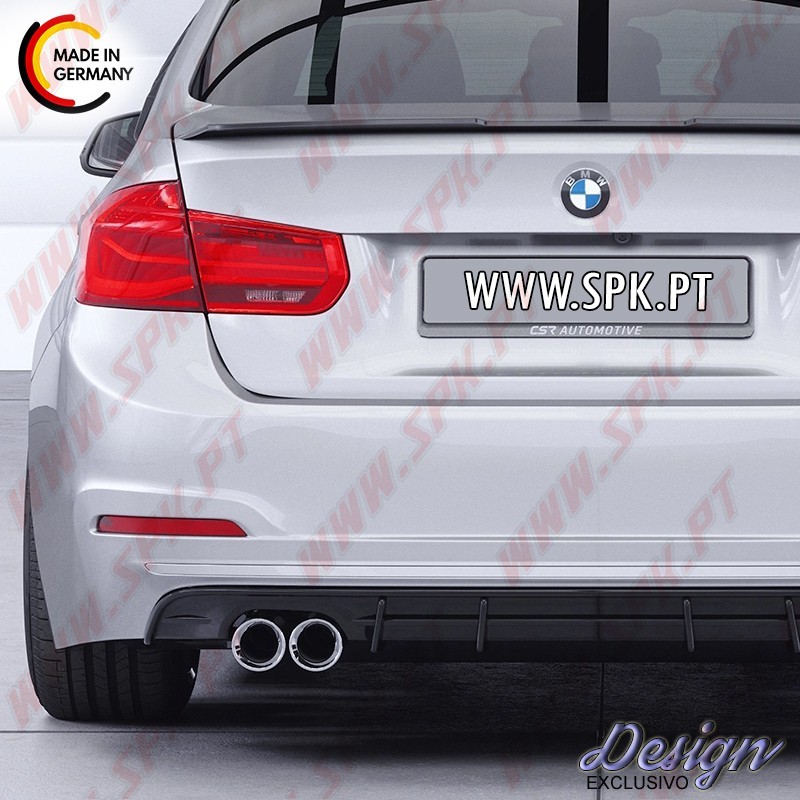 Difusor Traseiro BMW F30 LCI Sedan (2015-2019) - Dupla Saída