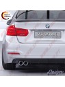 Difusor Traseiro BMW F30 LCI Sedan (2015-2019) - Dupla Saída