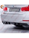 Difusor Traseiro BMW F30 LCI Sedan (2015-2019) - Dupla Saída