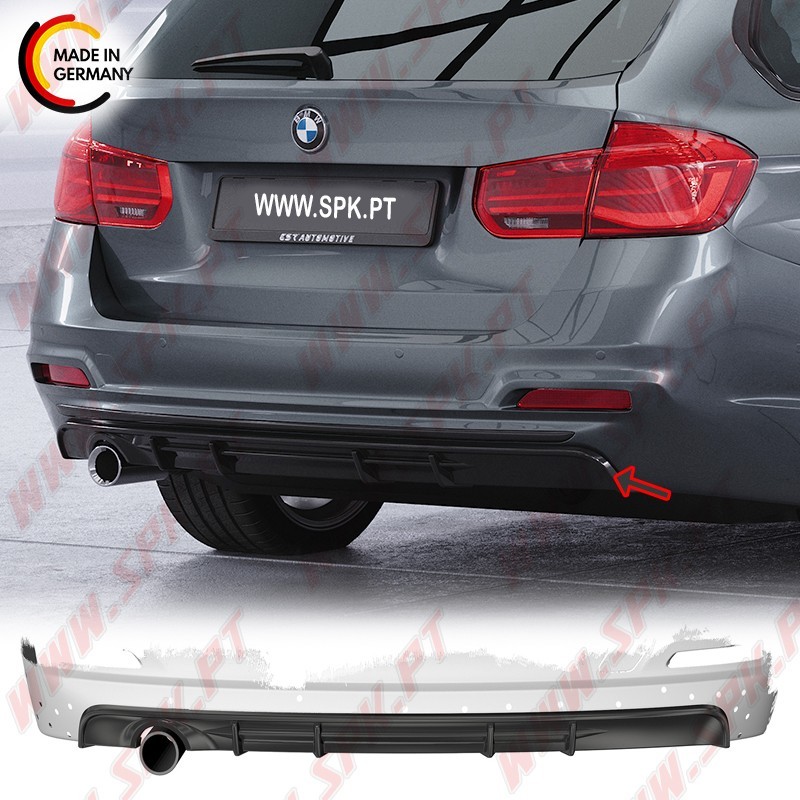 Difusor Traseiro BMW F31 LCI Touring (2015-2019) Difusor Traseiro BMW F31 LCI Touring (2015-2019)