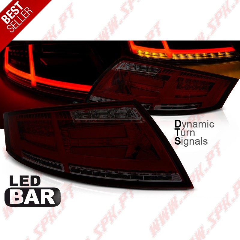 Farolins LED DTS Red+Smoke - Audi TT 8J (2006-2014) Farolins LED DTS Red+Smoke - Audi TT 8J (2006-2014)
