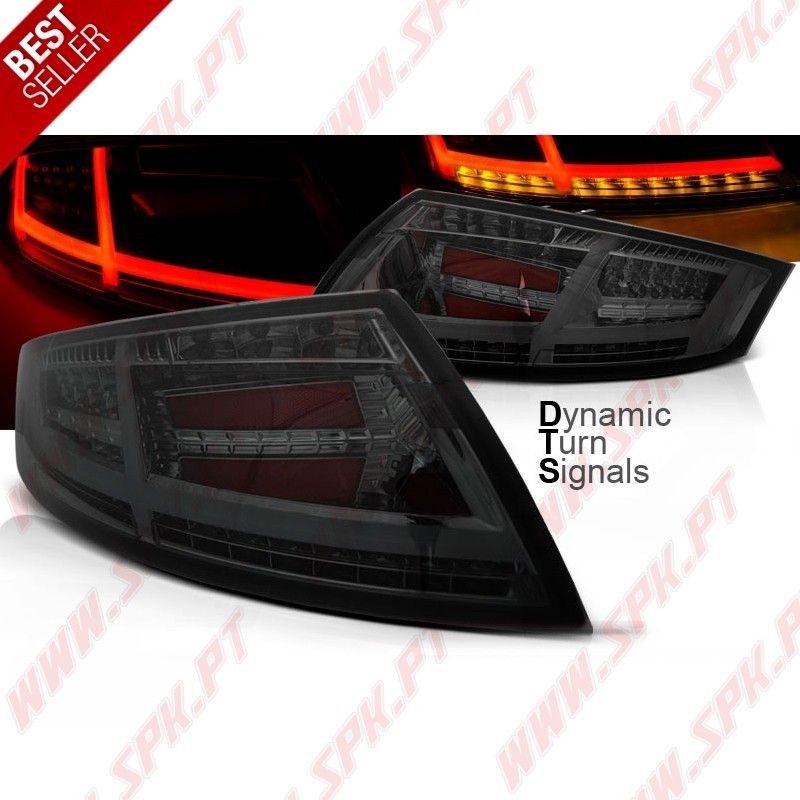 Farolins LED DTS Chrome+Smoke - Audi TT 8J (2006-2014) Farolins LED DTS Chrome+Smoke - Audi TT 8J (2006-2014)