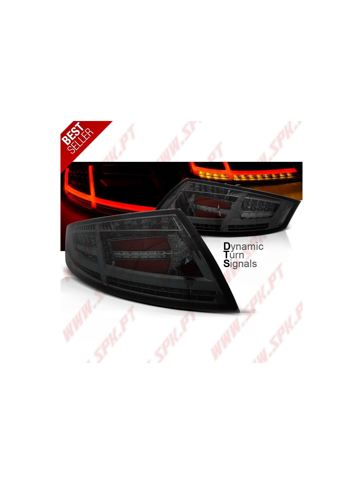 Farolins LED DTS Chrome+Smoke - Audi TT 8J (2006-2014) Farolins LED DTS Chrome+Smoke - Audi TT 8J (2006-2014)