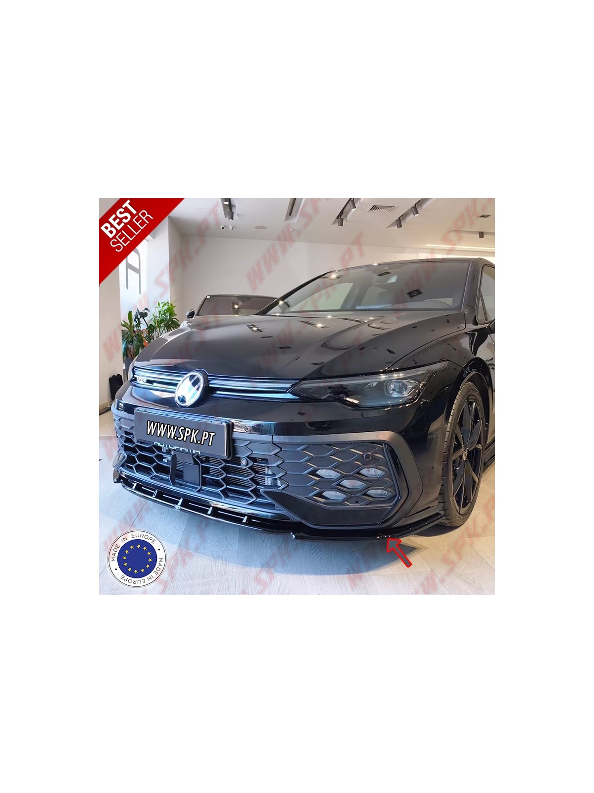 Lip Spoiler Frontal V.1 - VW Golf 8 Facelift GTI / GTE / R-Line (2023-)