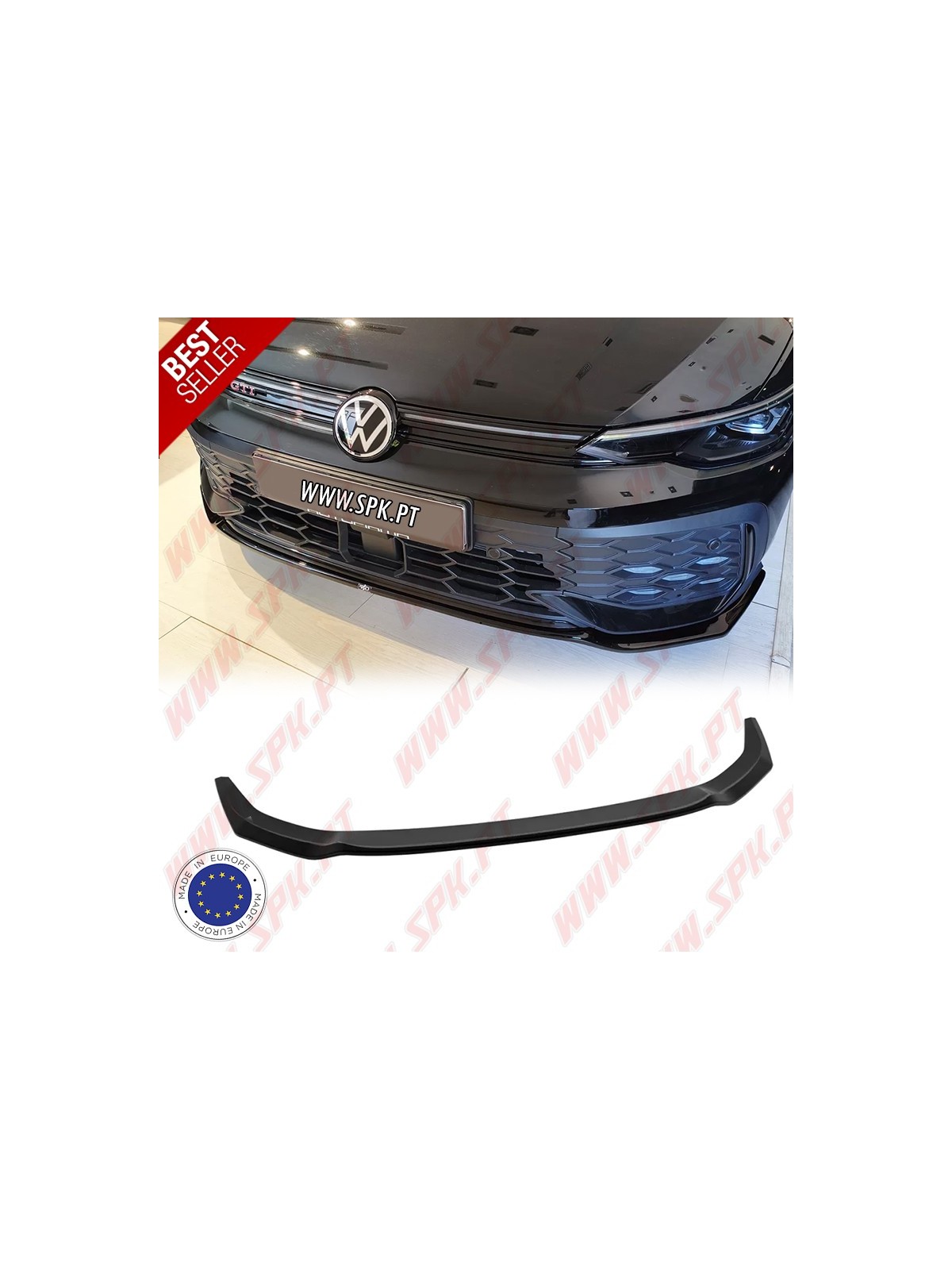 Lip Spoiler Frontal V.2 - VW Golf 8 Facelift GTI / GTE / R-Line (2024-)
