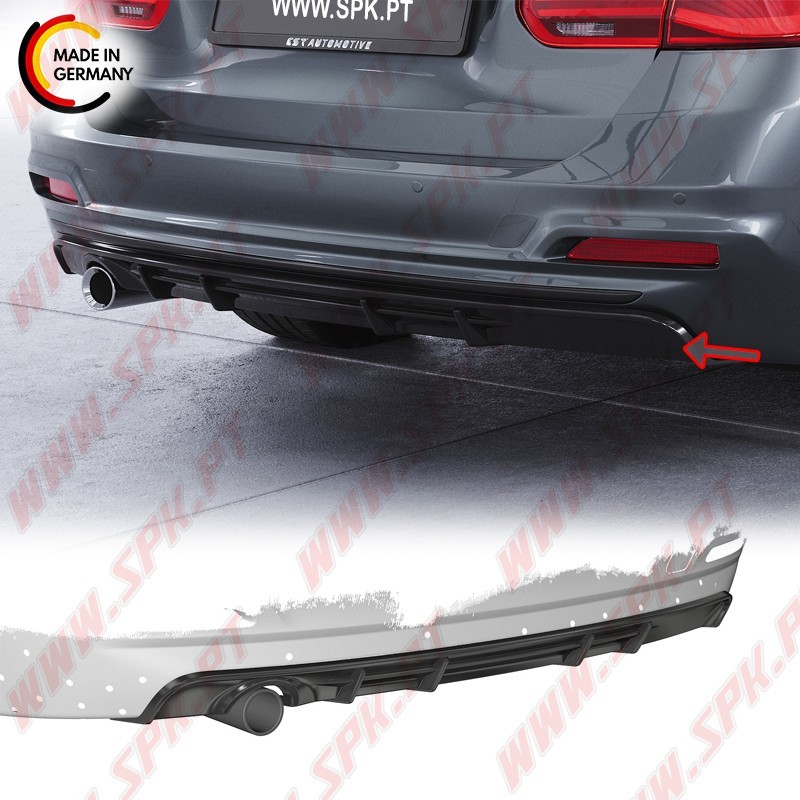 Difusor Traseiro BMW F31 LCI Touring (2015-2019) Difusor Traseiro BMW F31 LCI Touring (2015-2019)