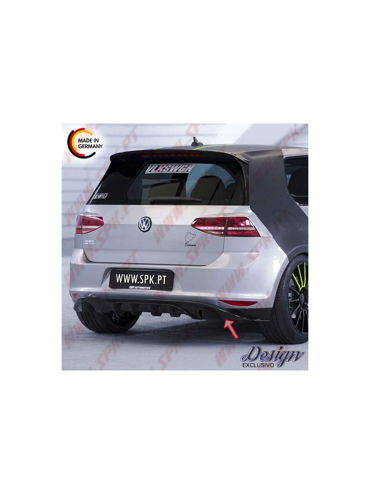 Difusor Traseiro - VW Golf 7 "Standard" (2012-2017)