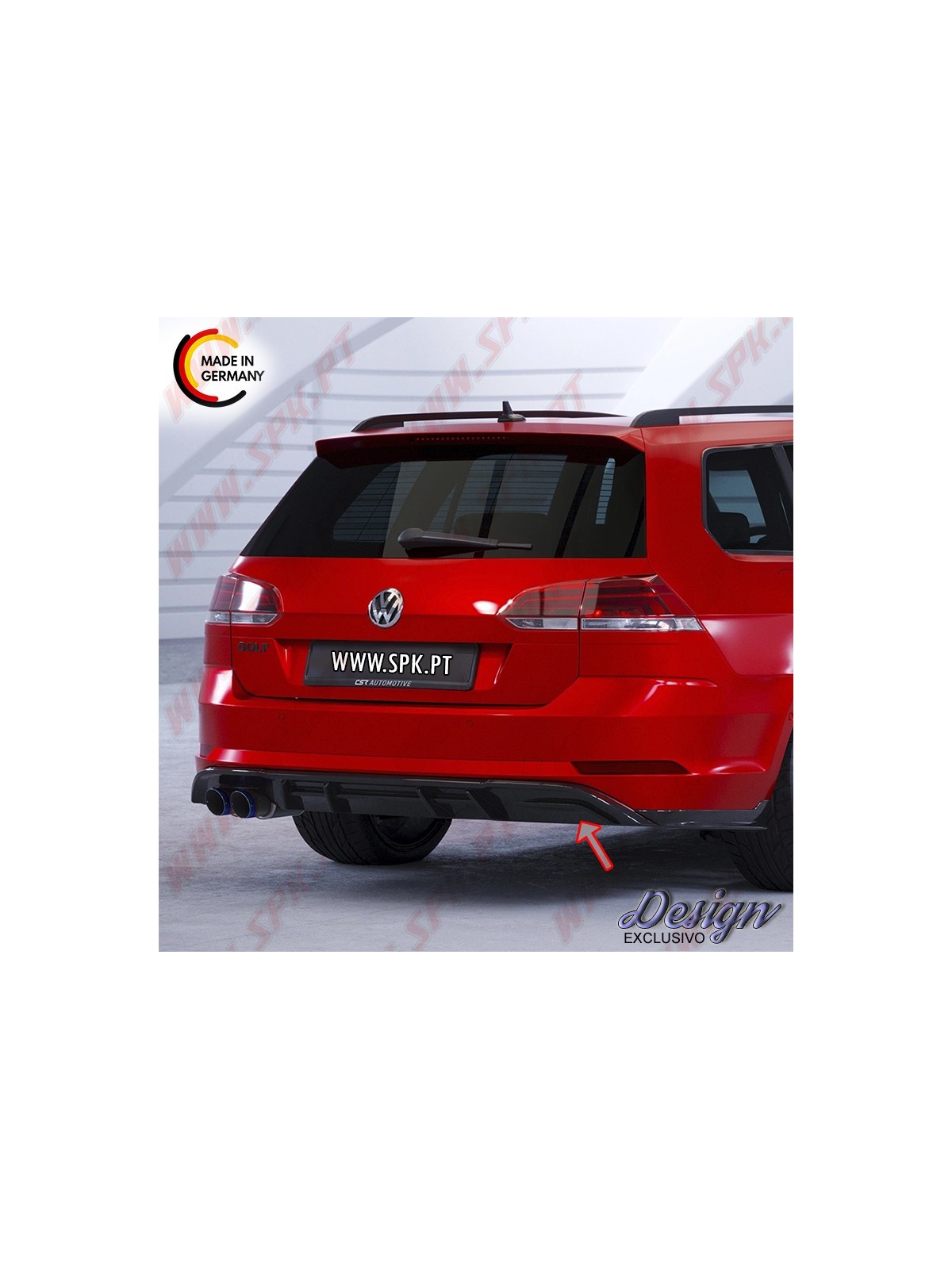 Difusor Traseiro - VW Golf 7 GTD Variant (2017-2020)