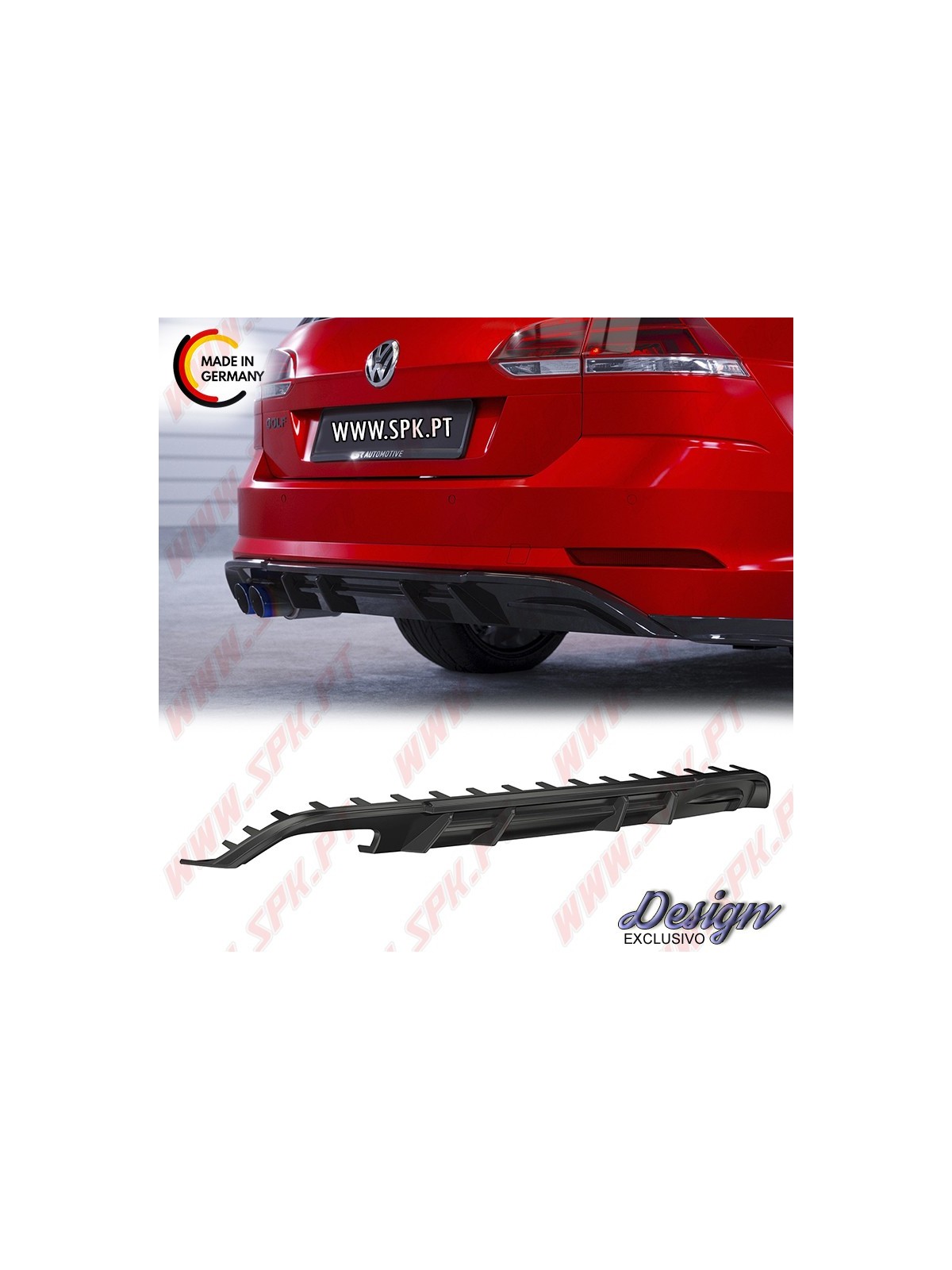 Difusor Traseiro - VW Golf 7 GTD Variant (2017-2020)