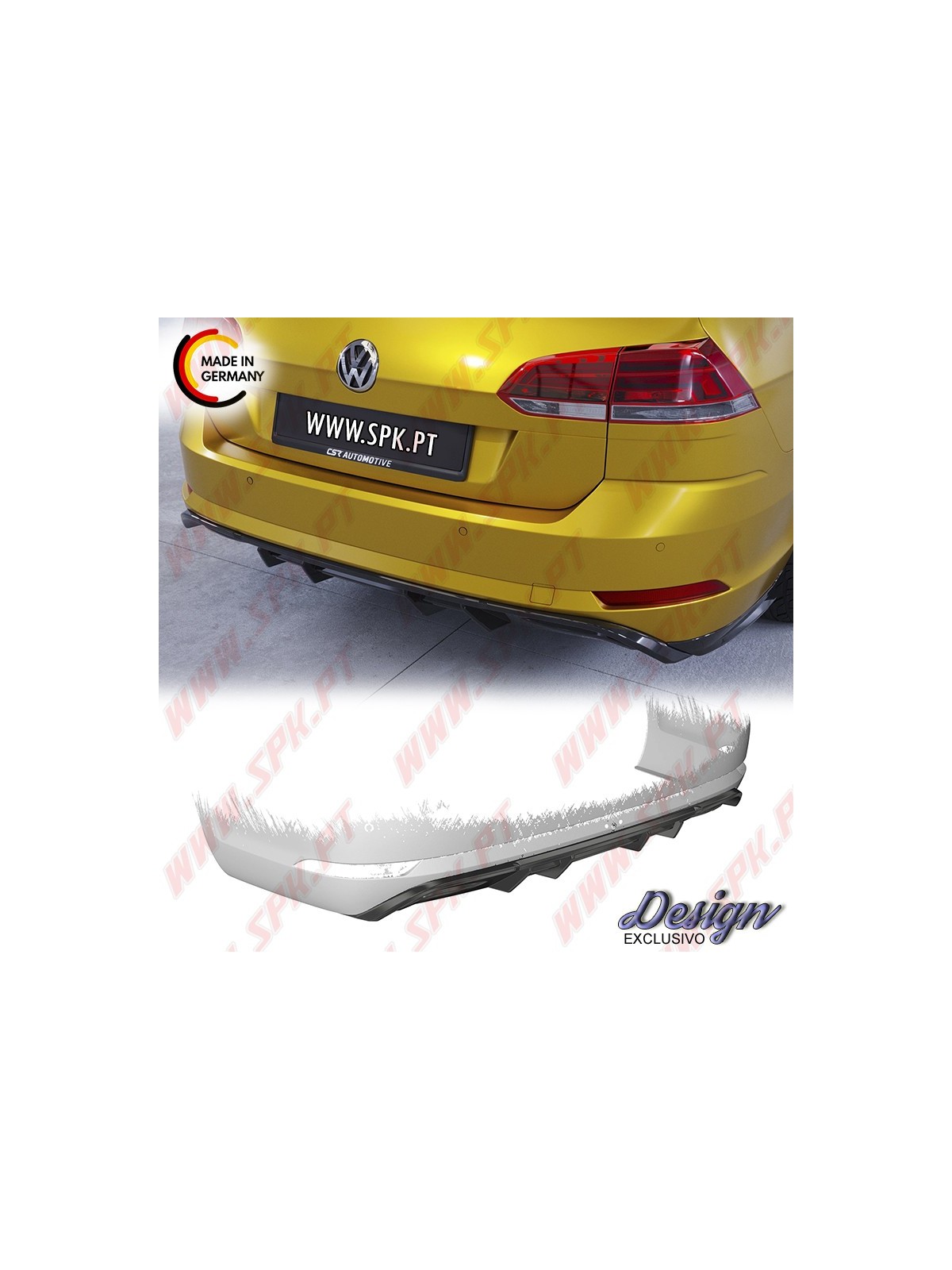 Difusor Traseiro - VW Golf 7 "Standard" Variant (2017-2020)