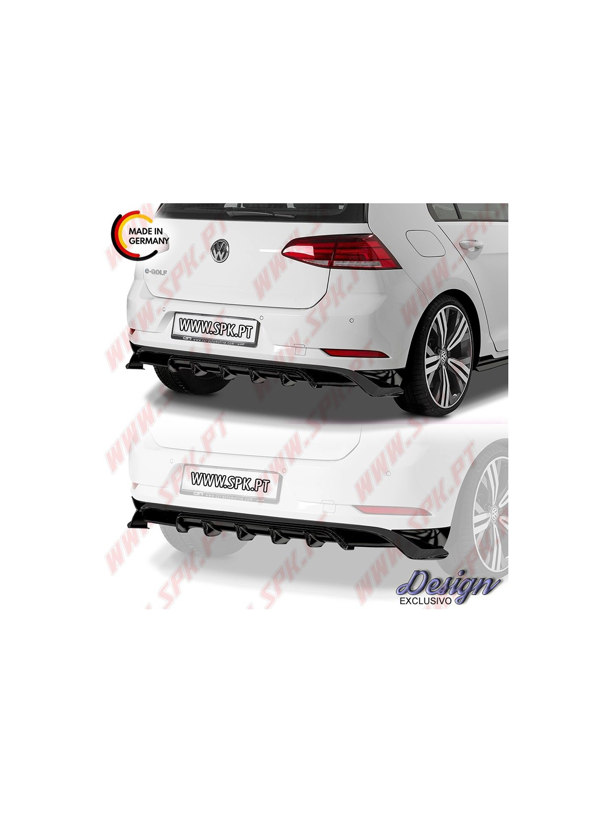 Difusor Traseiro - VW Golf 7 "e-Golf" (2017-)