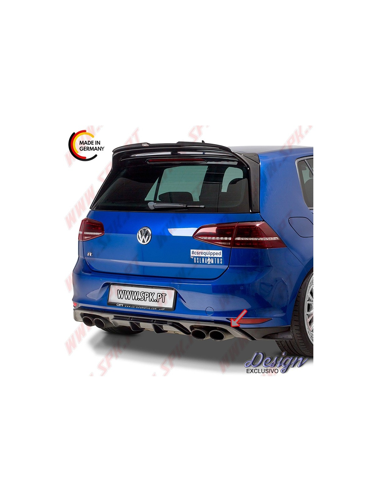 Difusor Traseiro - VW Golf 7 R / R-Line (2013-2017)
