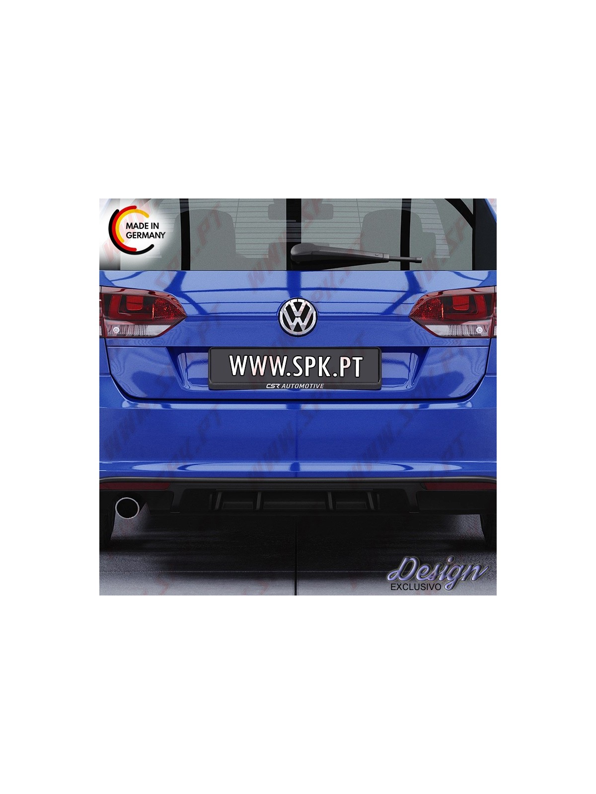 Difusor Traseiro - VW Golf 7 R-Line Variant (2013-2017)
