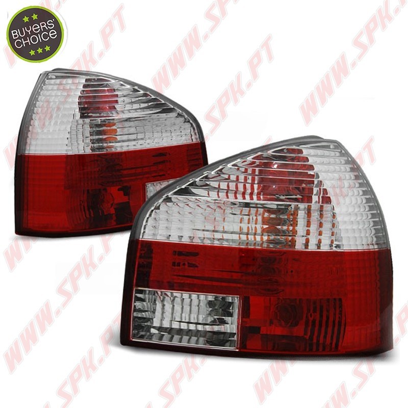 Farolins Cristal Red+Clear - Audi A3 8L (1996-2000) Farolins Cristal Red+Clear - Audi A3 8L (1996-2000)