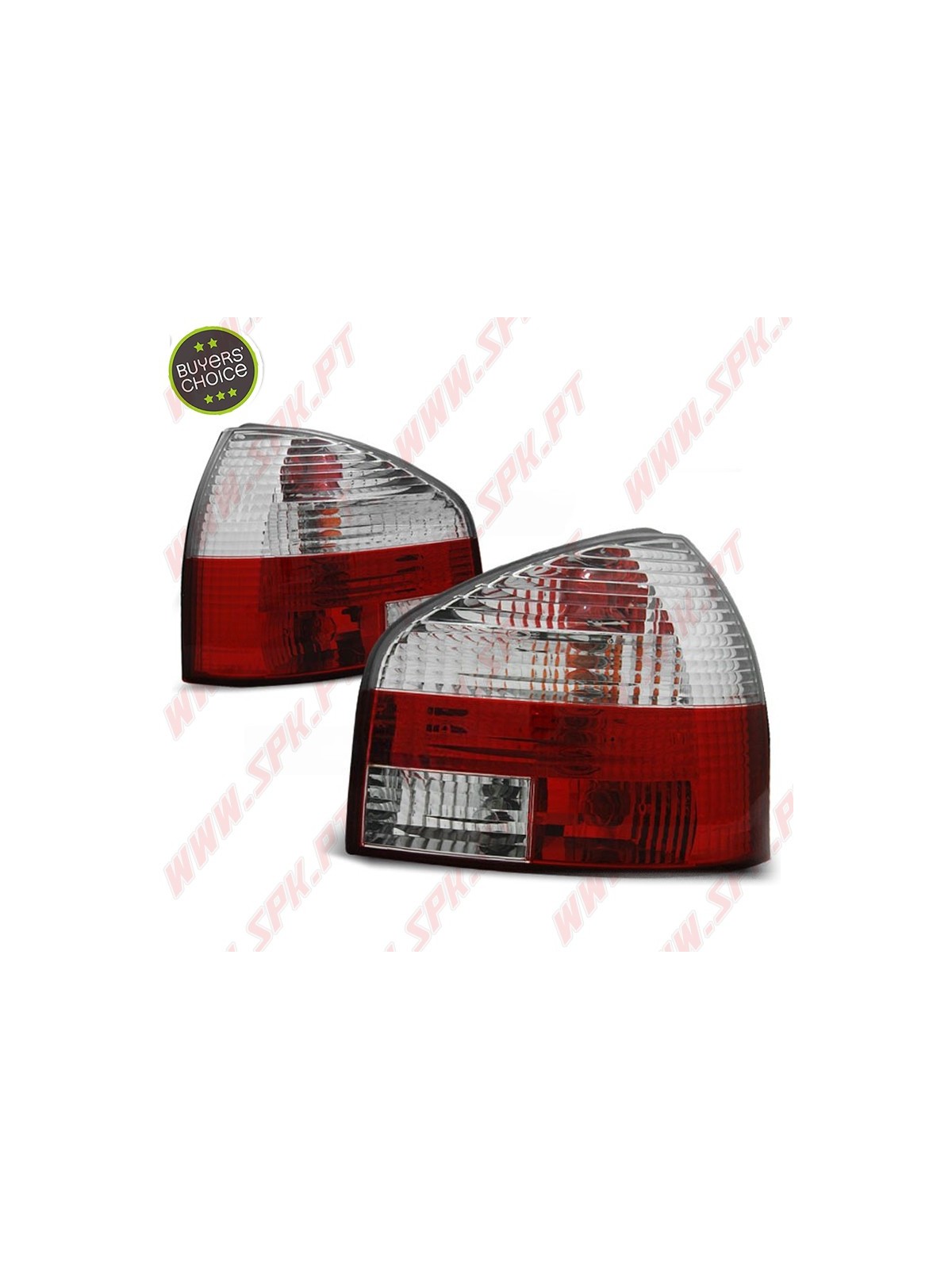 Farolins Cristal Red+Clear - Audi A3 8L (1996-2000)