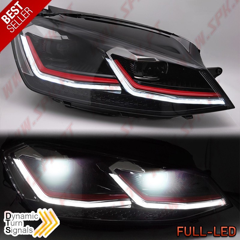 Faróis FULL-LED Dynamic / Red - VW Golf 7 (2012-2017)