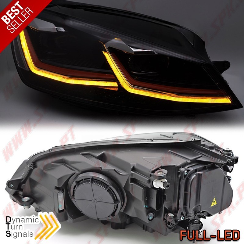 Faróis FULL-LED Dynamic / Red - VW Golf 7 (2012-2017)