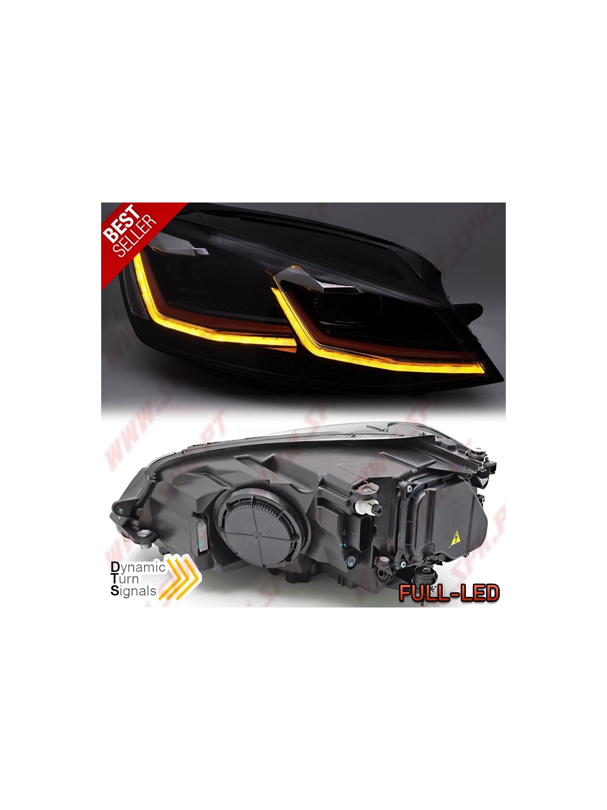 Faróis FULL-LED Dynamic / Red - VW Golf 7 (2012-2017)