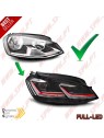 Faróis FULL-LED Dynamic / Red - VW Golf 7 (2012-2017)