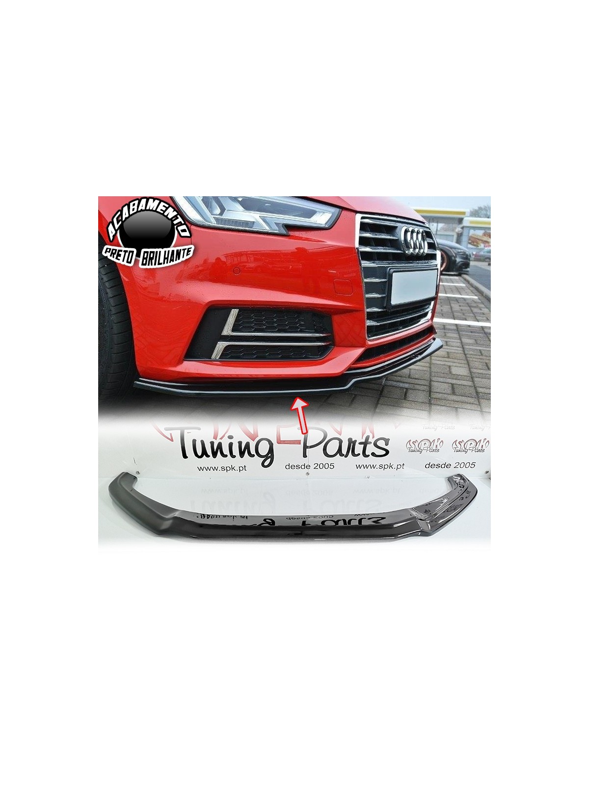 Lip Spoiler Frontal Audi A4 B9 S-Line / S4 (2015-2019)