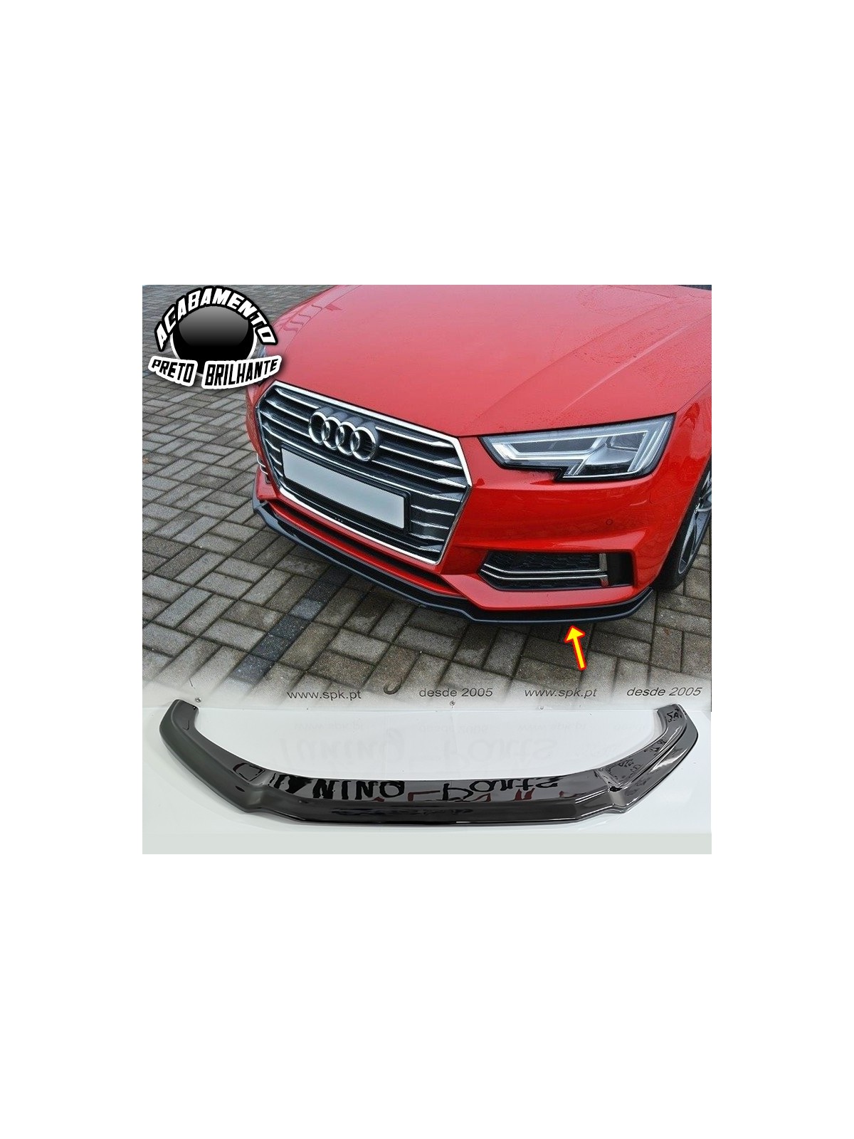 Lip Spoiler Frontal Audi A4 B9 S-Line / S4 (2015-2019)