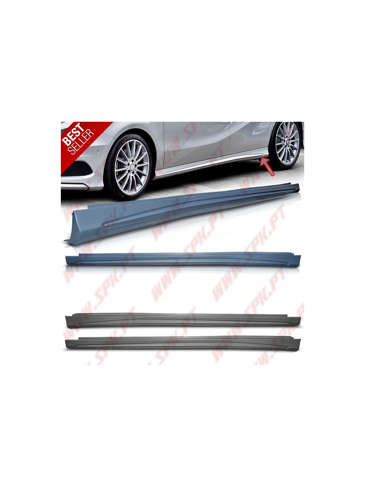 Embaladeiras Laterais Look AMG - Mercedes W176 / CLA W117 (2013-)