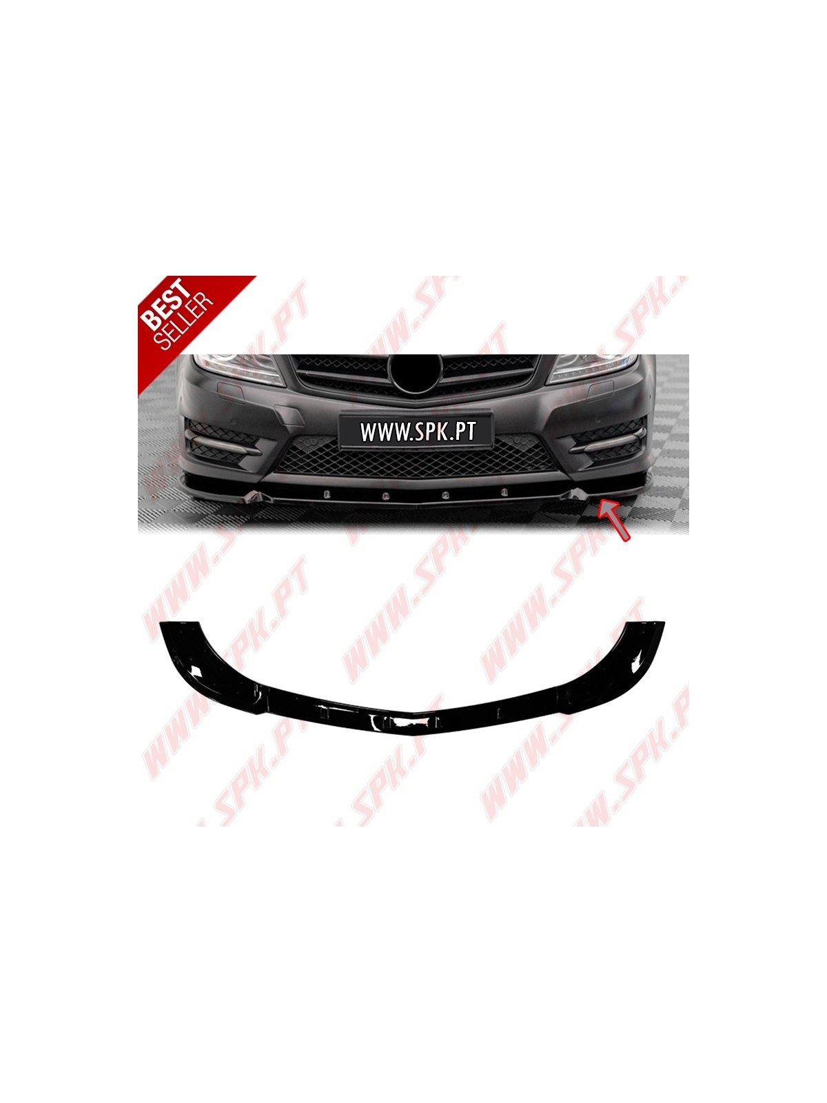 Lip Spoiler Frontal - Mercedes W204 AMG-Line (2011-2014)
