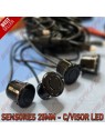 Kit 4 Sensores de Parqueamento Traseiros 25mm - C/Visor LED