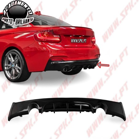 Difusor Traseiro Look M-Performance - BMW F22 / F23 (2014-2020)