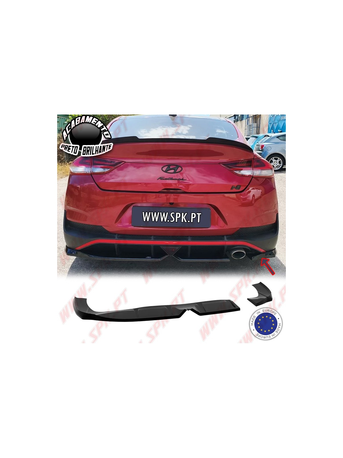 Difusor Traseiro - Hyundai i30 N-Line - Fastback Facelift (2020-)