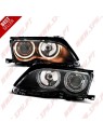 Faróis Angel Eyes Black - BMW E46 Sedan / Touring (2001-2005)