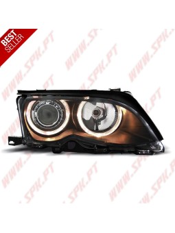 Faróis Angel Eyes Black - BMW E46 Sedan / Touring (2001-2005)