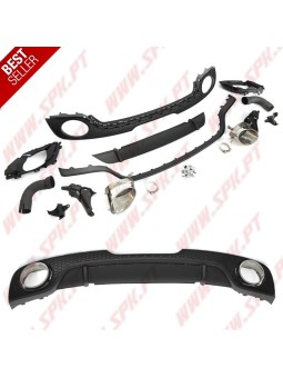 Difusor Traseiro + Ponteiras Look RS - Audi TT 8J (2006-2014)