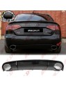 Difusor Traseiro Black Gloss + Ponteiras Look RS4 - Audi A4 B8 Sedan / Avant (2007-2011)