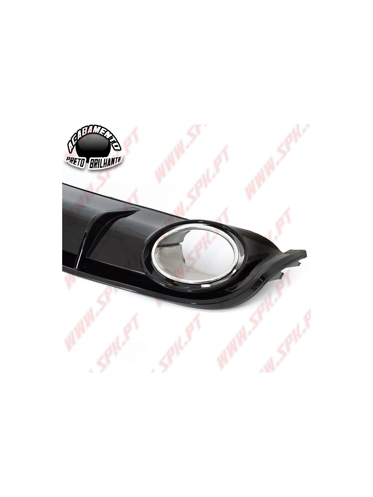 Difusor Traseiro Black Gloss + Ponteiras Look RS4 - Audi A4 B8 Sedan / Avant (2007-2011)