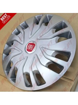 Pack 4 Tampões de Roda 15" - V.2 FIAT Silver (Auto-Caravanas / Van / Mini-Bus)