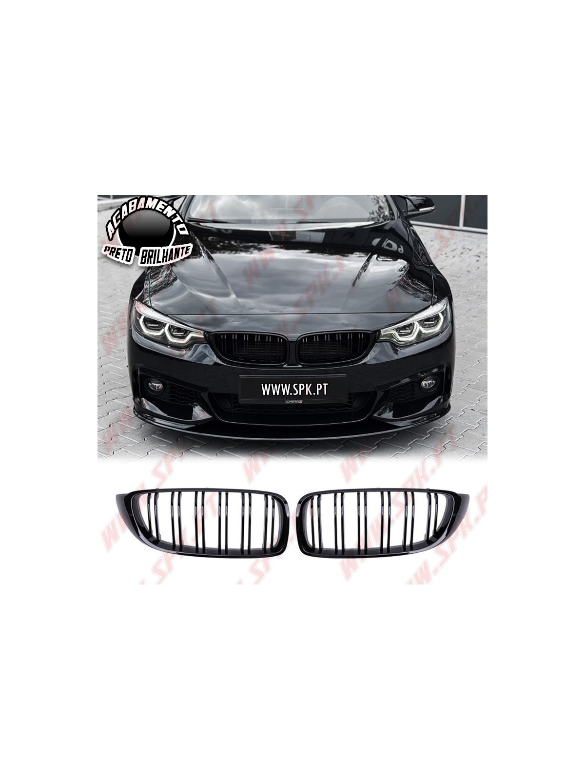 Grelhas Frontais Look M-Performance - BMW F32 / F33 / F36 / F80 / F82 (2013-2020)